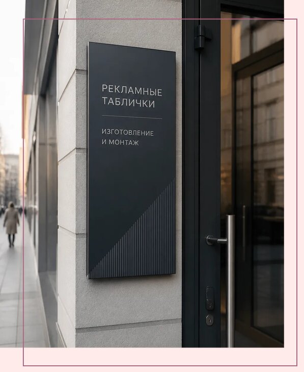 Рекламные таблички в Архангельске по цене от 4626 р. | Аванза-Рхн