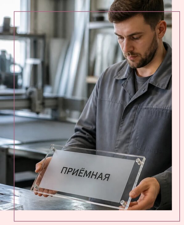 Таблички из оргстекла на заказ в Архангельске от 4010 р. | Аванза-Рхн
